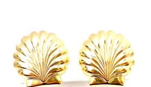 14KGF Seashell Studs , Sku#E57-1