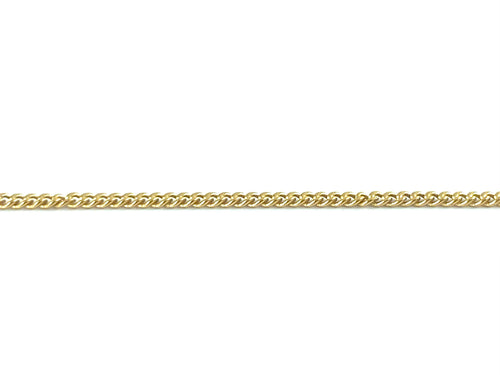 14KGF 0.75mm Curb Cable Footage Chain, 14K Gold Filled, 14K Gold Fill, 14K Gold, Sku: 4012672S25
