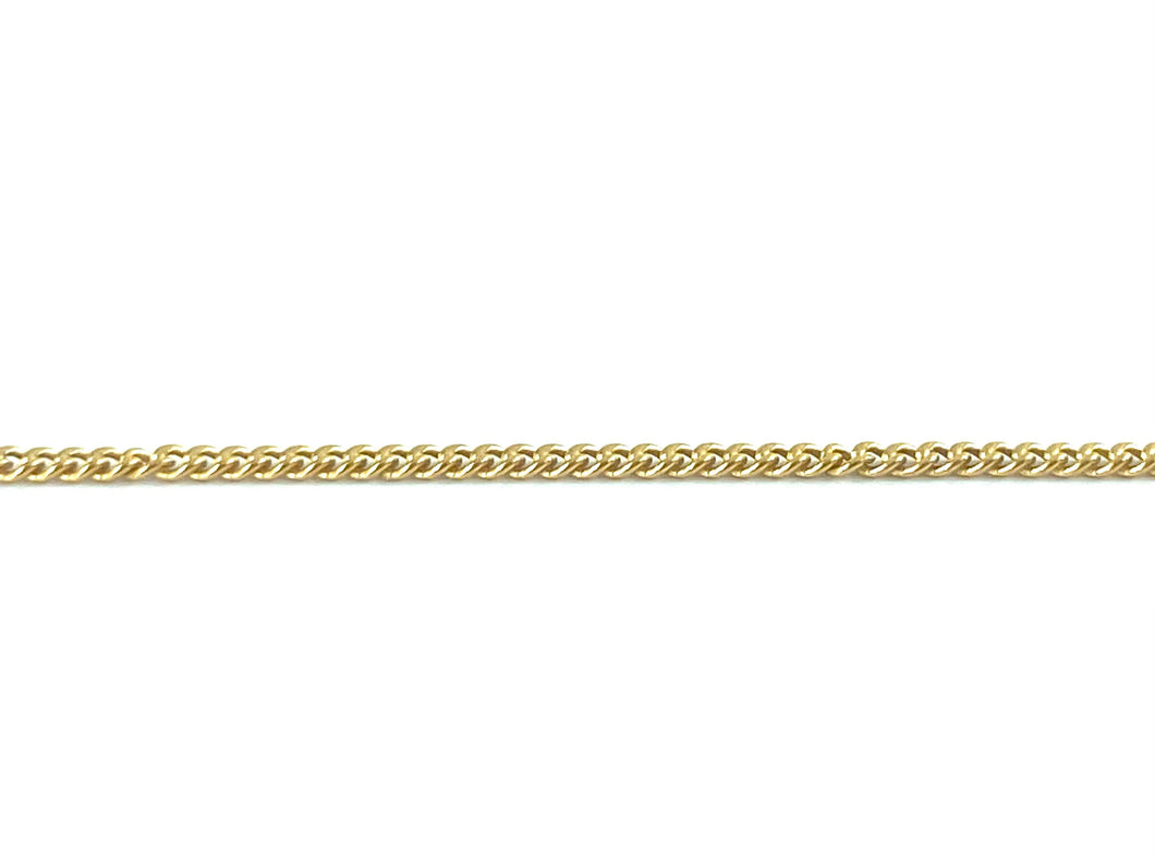 14KGF 0.75mm Curb Cable Footage Chain, 14K Gold Filled, 14K Gold Fill, 14K Gold, Sku: 4012672S25