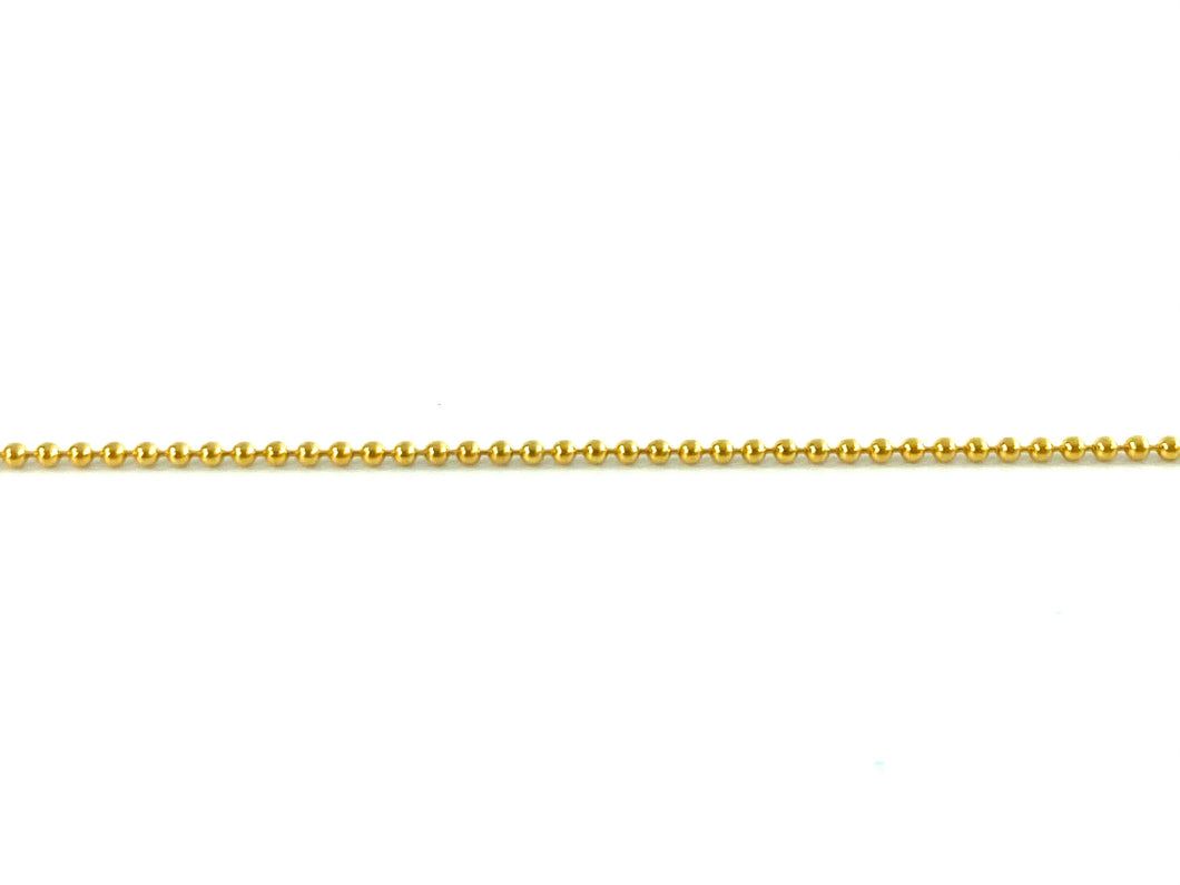 14KGF 1.0mm Bead Chain Footage Spool, 14KGF, 14K Gold Filled, 14K Gold Fill, 14K Gold, Sku: 4013705S25