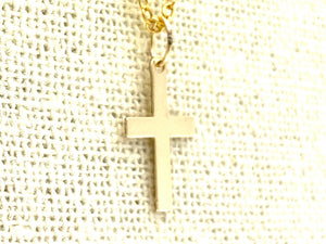 14KGF Cross Charms , Sku#25-C
