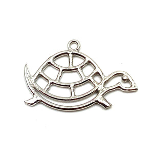 14K turtle charm, Rose gold, Gold, White gold, SKU#L-105