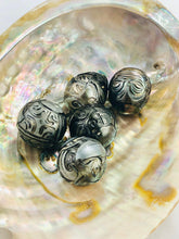 20mm Large carved Tahitian pearls , SKU#070738