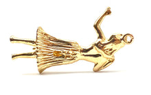 14K hula girl charm, Rose gold & gold, SKU#L-142