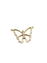14k butterfly charm,Rose gold, Gold, White gold, SKU# L-152