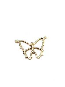14k butterfly charm,Rose gold, Gold, White gold, SKU# L-152