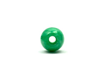 Green shamrock jade bead, SKU# A49