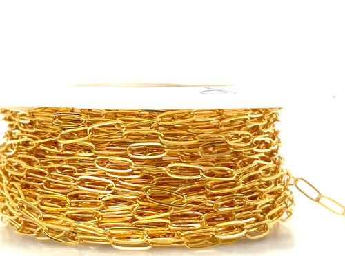1.82mm x 4.86mm Flat Elongated Cable Chain , 14k Gold Filled, Sterling Silver, Sku#S1406F