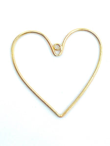 14KGF Heart Charm , Sku#038x30.89