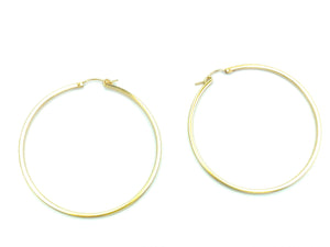 14KGF Square Hoops , Sku#070 SQ-C6 GF