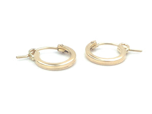 14KGF Hoop Earrings , Sku#070 SQ C000 GF