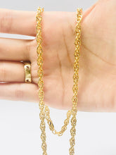 Double 14KGF rope chain , 14K gold filled , SKU #070774