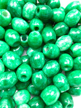Green shamrock jade bead, SKU# A49