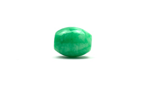 Green shamrock jade bead, SKU# A49