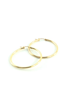 14KGF Hoop Earrings 090 C 4 GF