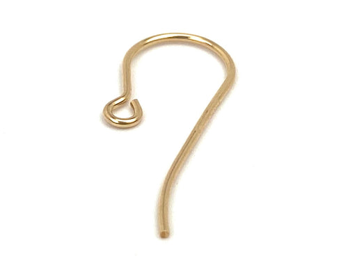 14KGF Ear Wire Small With Loop , Sku#438-3C
