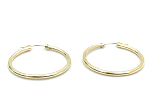 14KGF Hoop Earrings , Sku#090 C 3 GF