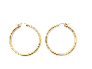 14KGF Hoops , Sku#120 C-Z 3 GF