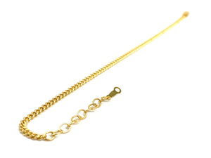14KGF 6.5 inch 2.3mm Curb Chain w/ 1 inch extender , Sku#401268865LX