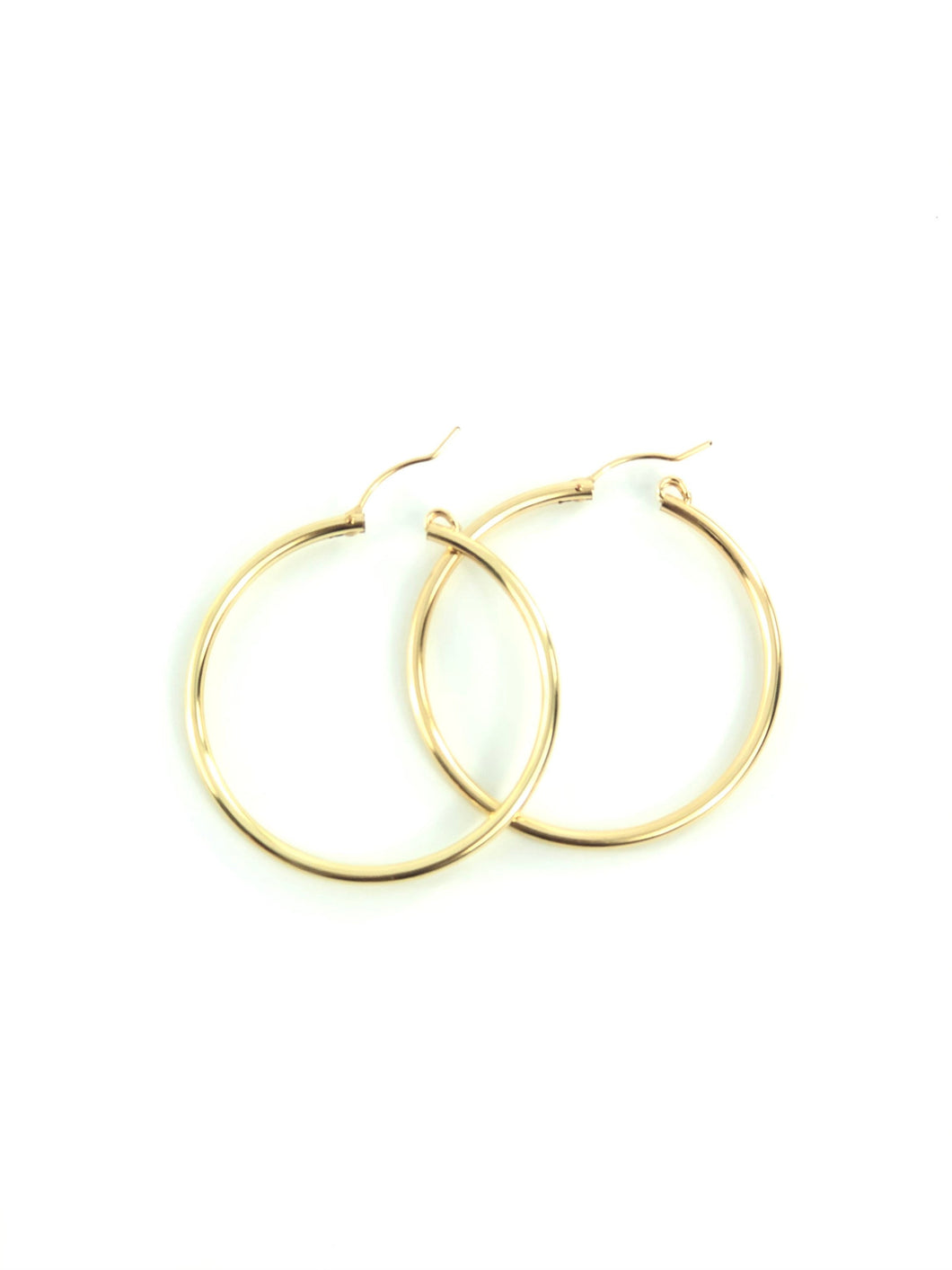 14KGF Hoop Earrings 090 C 4 GF
