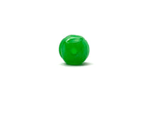 Stunning dyed jade bead, green carved, SKU#10046