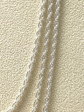Sterling silver 2.5mm double rope chain, 22” - 26”, SKU# 25R