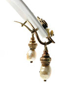 Antique, Natural pearl earrings, GIA Certificate,  SKU#110208635262