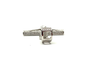 Sterling silver cross pendant, cubic zirconia, SKU# 10033