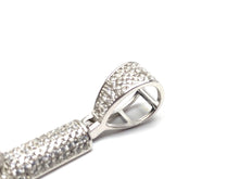 Sterling silver cross pendant, cubic zirconia, SKU# 10033