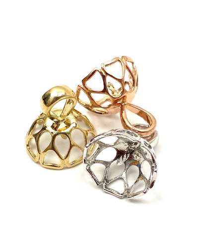 14K gold , white gold and rose gold bail , SKU# TP - 132