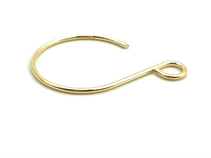 14KGF 18 x 26mm Balloon Earwire , Sku#4006611