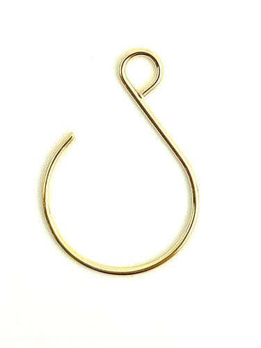14KGF 18 x 26mm Balloon Earwire , Sku#4006611
