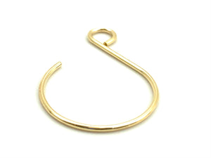 14KGF 18 x 26mm Balloon Earwire , Sku#4006611
