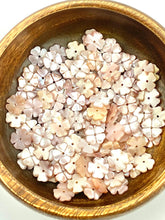 Mother Of Pearls Pink Flower Beads, Sku#M15