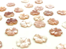 Mother Of Pearls Pink Flower Beads, Sku#M15