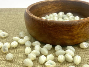 Mother Of Pearls Medium White Pikake Beads