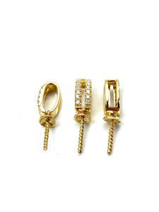 14K solid yellow gold bail , SKU# 20099-18K