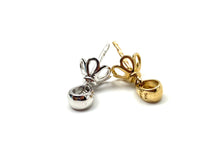 14K solid yellow gold and white gold flower bail , SKU# 14264
