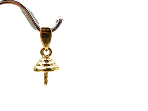 14K solid yellow gold and rose gold bail, SKU# TP-011