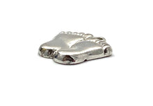 14K solid white gold , rose gold & yellow gold feet charm , SKU# L-24
