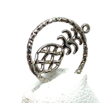 14K solid rose gold, white gold and yellow gold pineapple charm, SKU# L-16