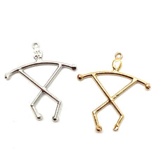 14K solid white gold, rose gold and yellow gold hawaiian charm , SKU# L-107