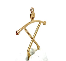 14K solid white gold, rose gold and yellow gold hawaiian charm , SKU# L-107
