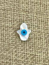 Mother Of Pearls Blue Eye Palm Beads, Mother Of Pearl Beads, Evil Eye Beads, Sku#M11
