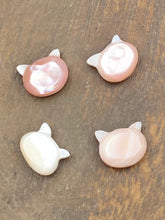Mother Of Pearls Pink Cat Beads, Mother Of Pearl Beads, Sku#M19
