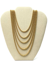4mm French rope chain, 14KGF, 18 - 26 inch 14K gold filled chain, SKU# FR-4