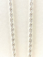 Sterling silver 2.5mm double rope chain, 22” - 26”, SKU# 25R