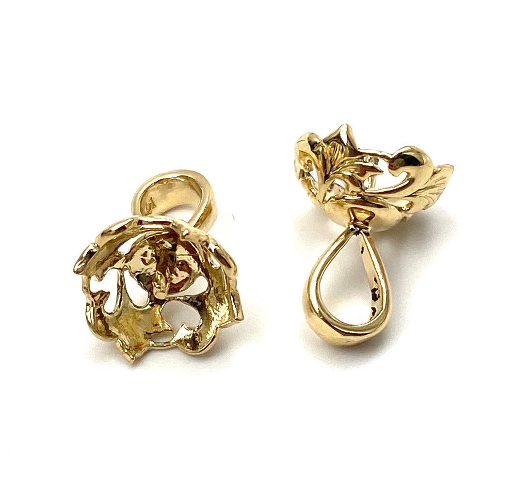 14K solid yellow gold bail, SKU# TP-134