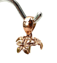 14K solid rose gold flower bail, SKU# to-974