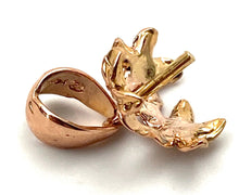 14K solid rose gold flower bail, SKU# to-974
